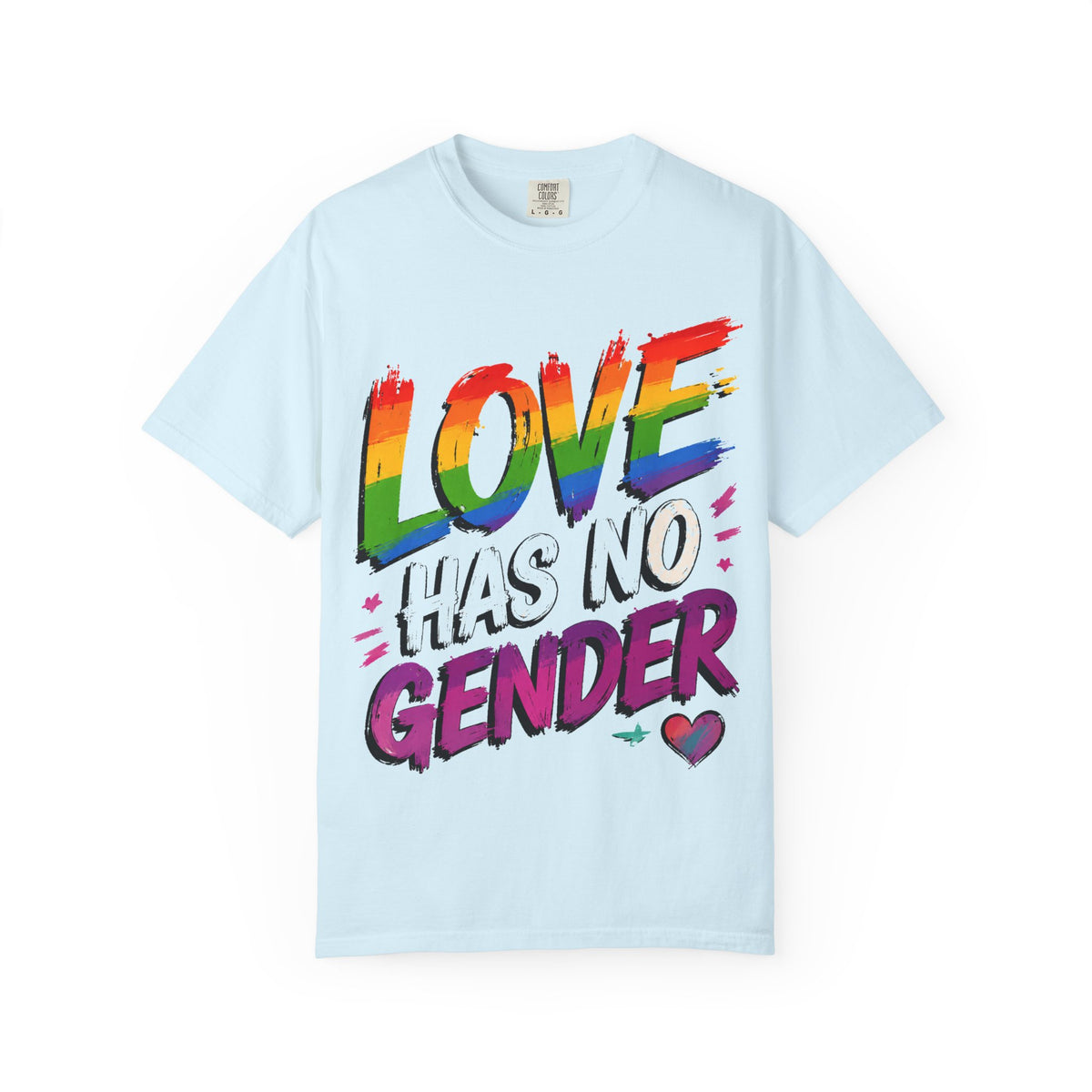 T-Shirt — "Love Has No Gender" Rainbow Pride Graphic Tee