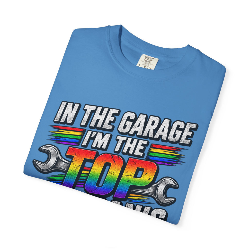 Top Mechanic T-Shirt — "In the Garage I'm the Top Mechanic" Graphic Tee