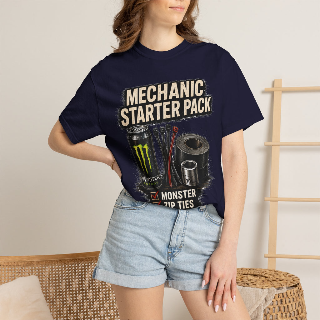 Mechanic Starter Pack T-Shirt — 'Mechanic Starter Pack' Graphic Tee