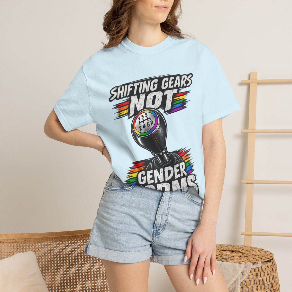 Shifting Gears Not Gender Norms T-Shirt