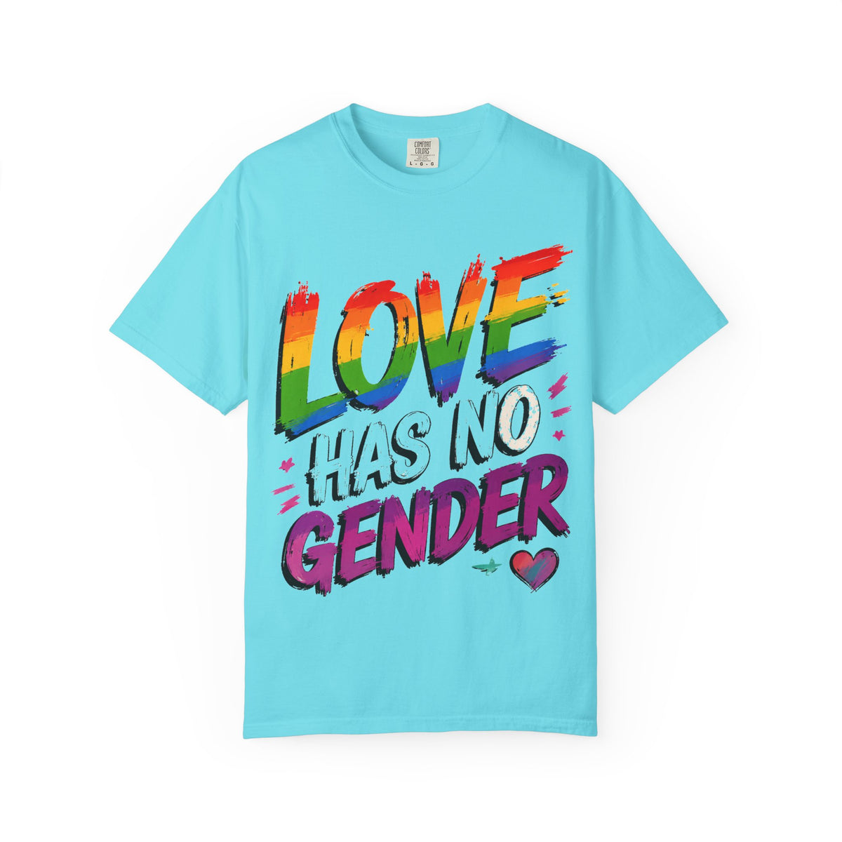 T-Shirt — "Love Has No Gender" Rainbow Pride Graphic Tee