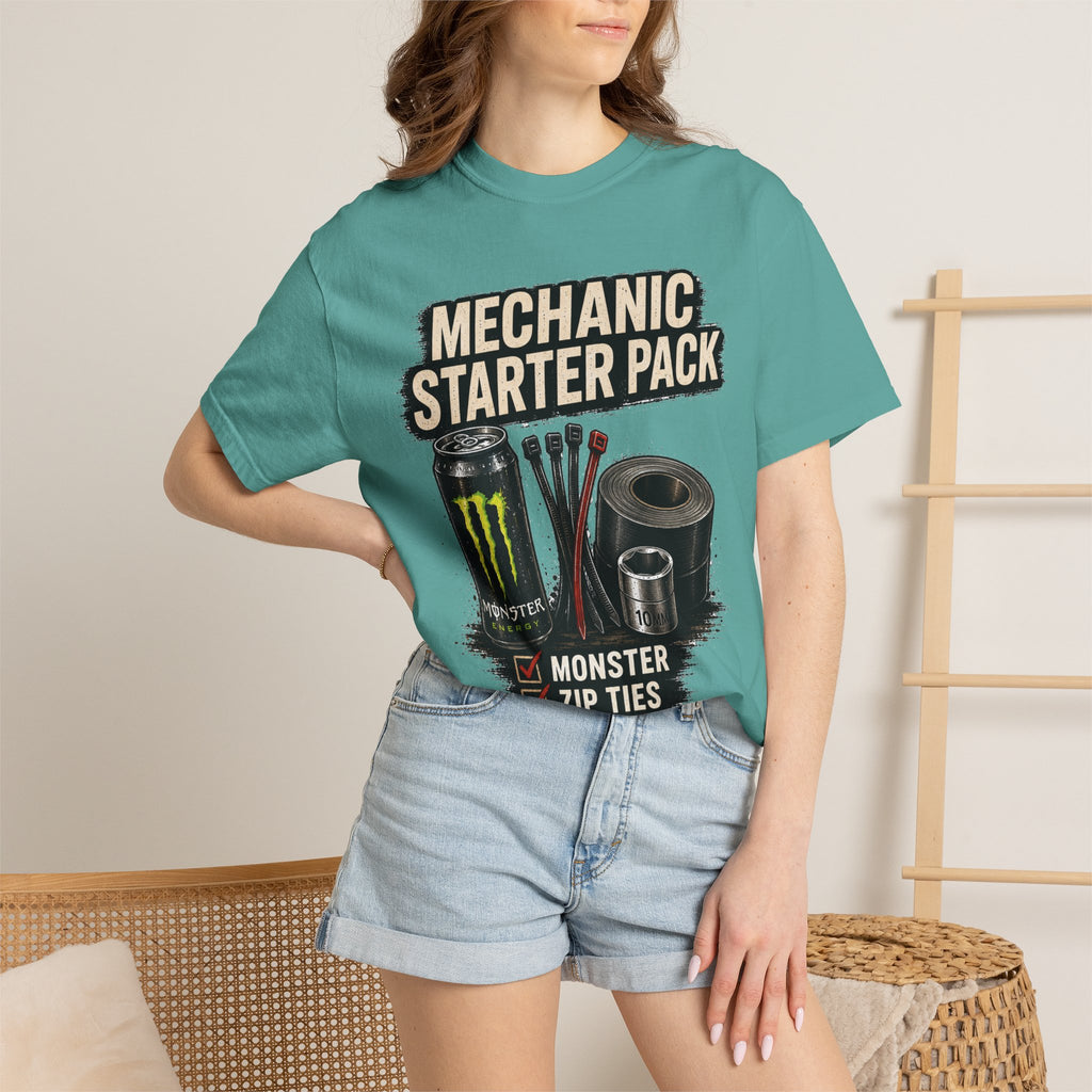 Mechanic Starter Pack T-Shirt — 'Mechanic Starter Pack' Graphic Tee