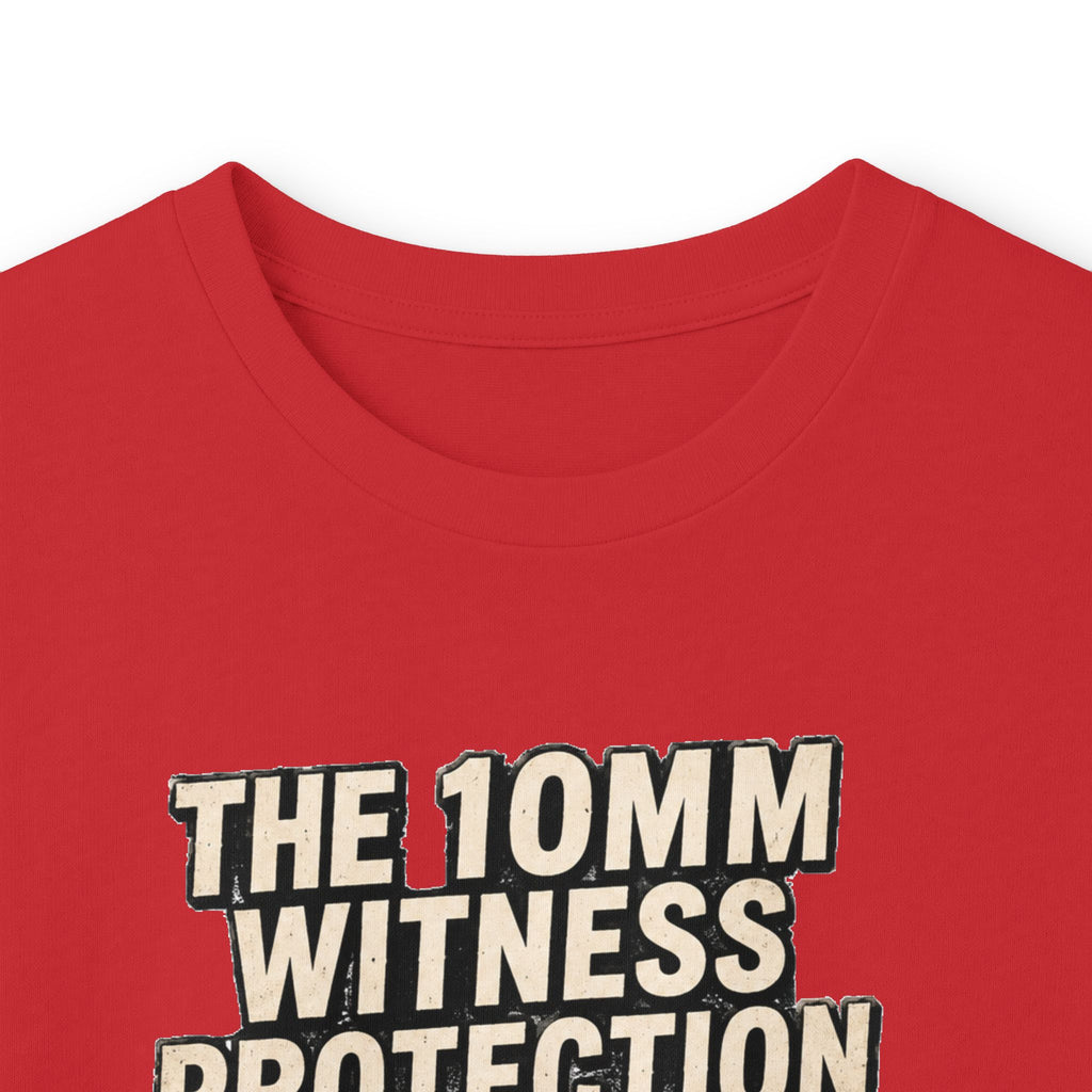 Long Sleeve Tee — “10mm Witness Protection Program” Wanted Poster Design
