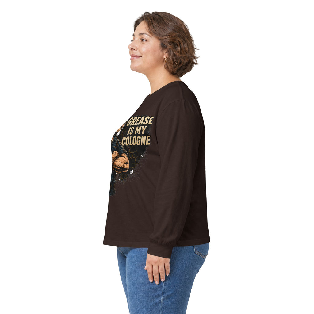 Grease Is My Cologne Long Sleeve Tee