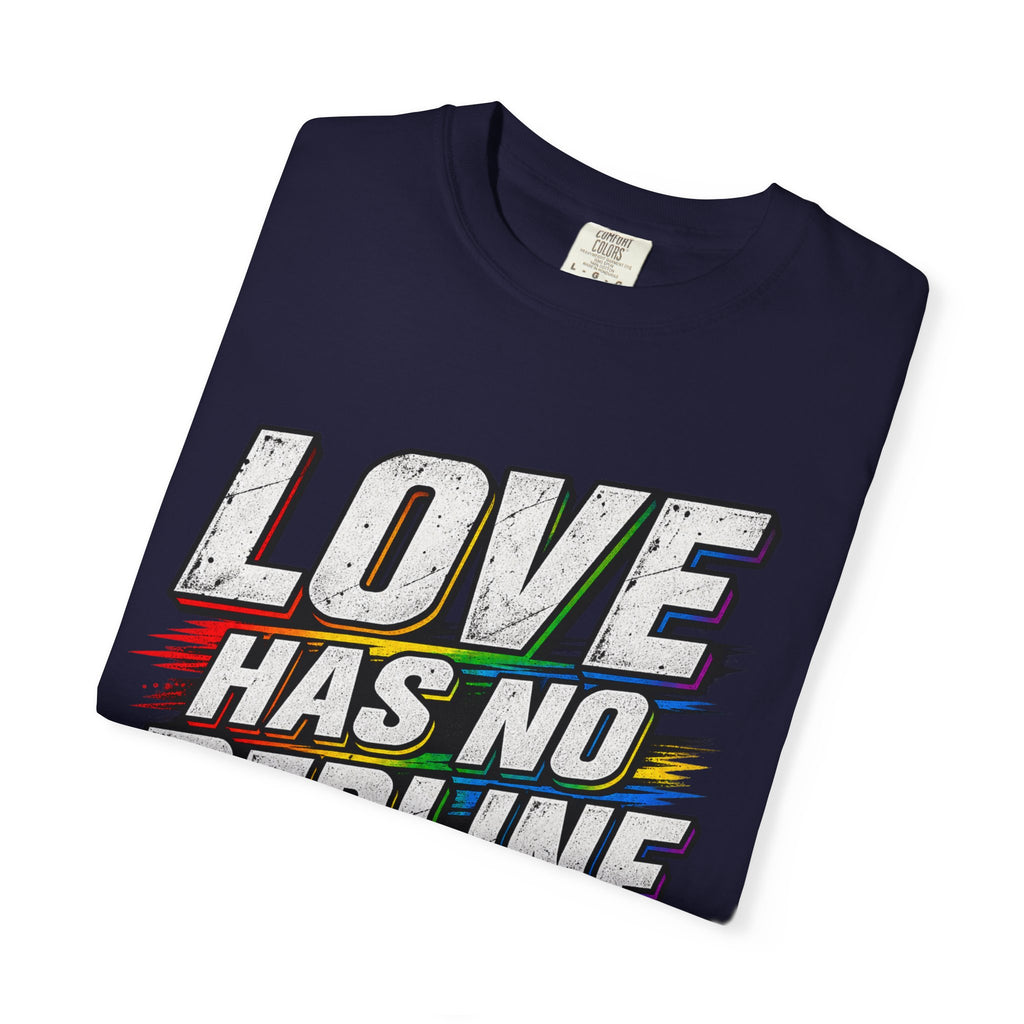 Love Has No Redline T-Shirt — Rainbow Speedometer Pride Tee