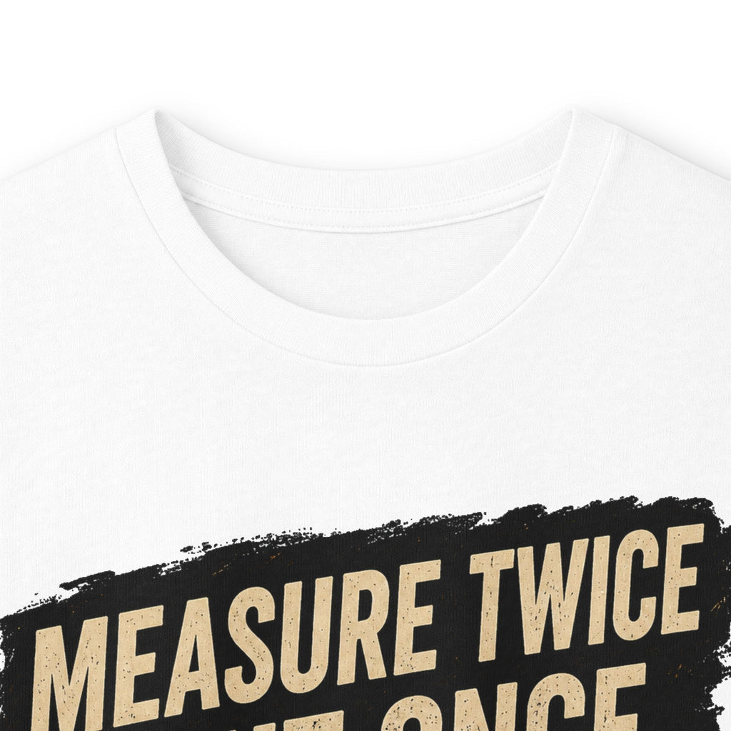 Measure Twice Cut Once Cuss Three Times Long Sleeve Tee