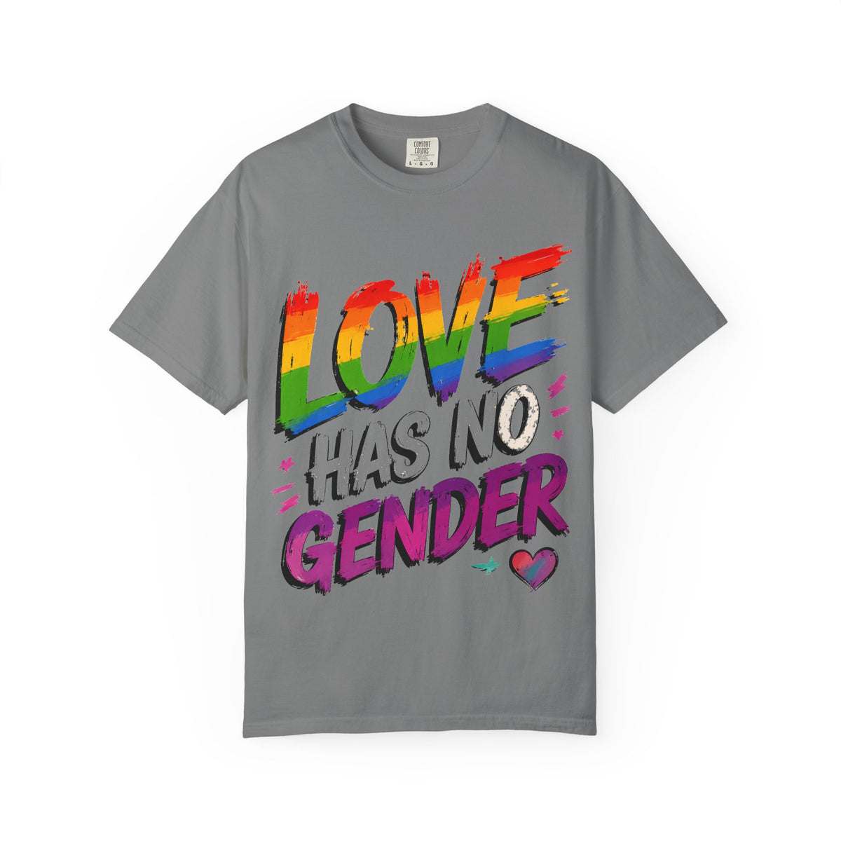 T-Shirt — "Love Has No Gender" Rainbow Pride Graphic Tee