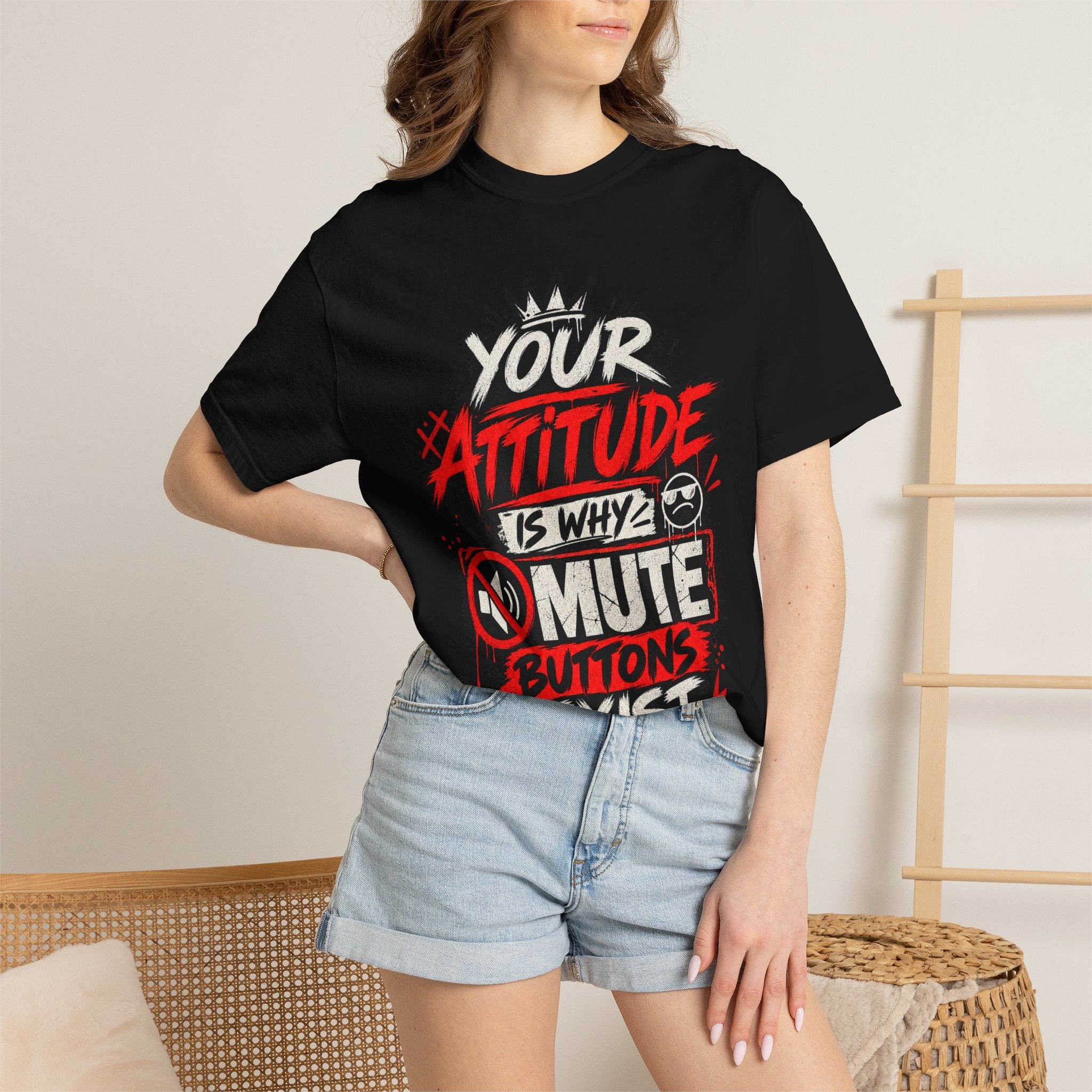 “Your Attitude Is Why Mute Buttons Exist” Graphic Tee