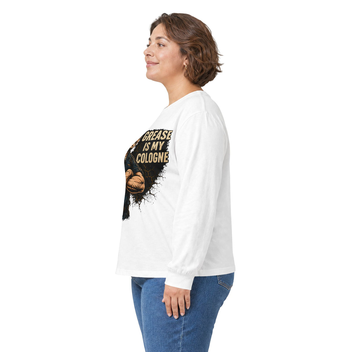 Grease Is My Cologne Long Sleeve Tee