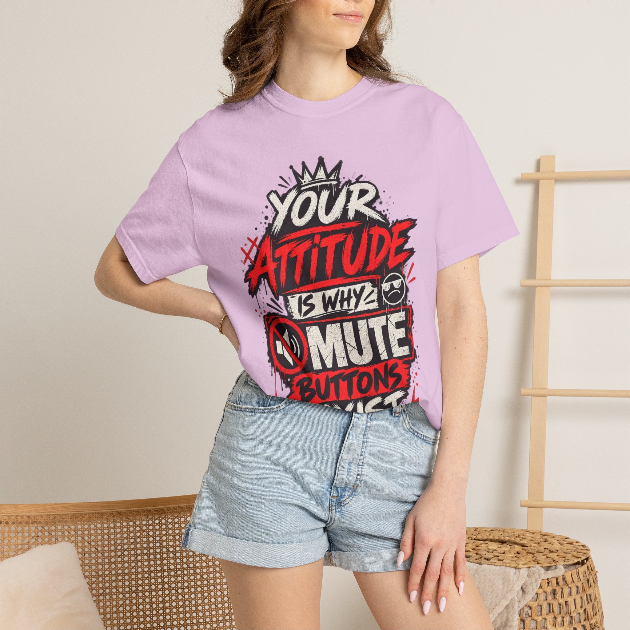 “Your Attitude Is Why Mute Buttons Exist” Graphic Tee