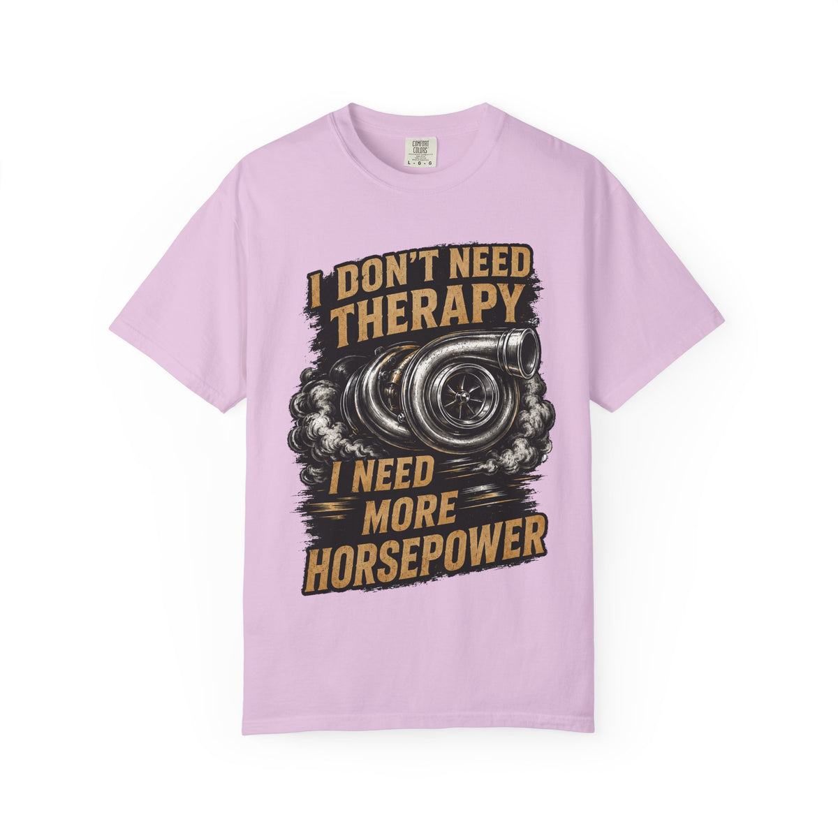 Horsepower Turbo T-Shirt — “I Don't Need Therapy I Need More Horsepower” Car Enthusiast Tee #3