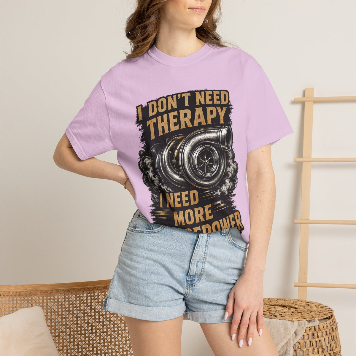 Horsepower Turbo T-Shirt — “I Don't Need Therapy I Need More Horsepower” Car Enthusiast Tee #3