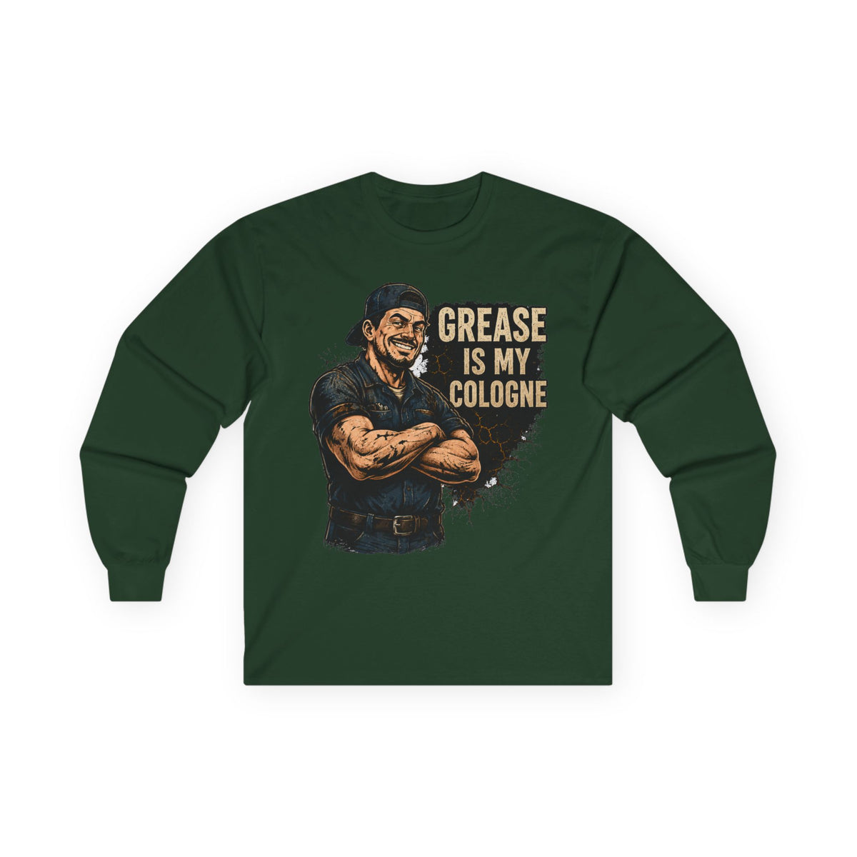 Grease Is My Cologne Long Sleeve Tee