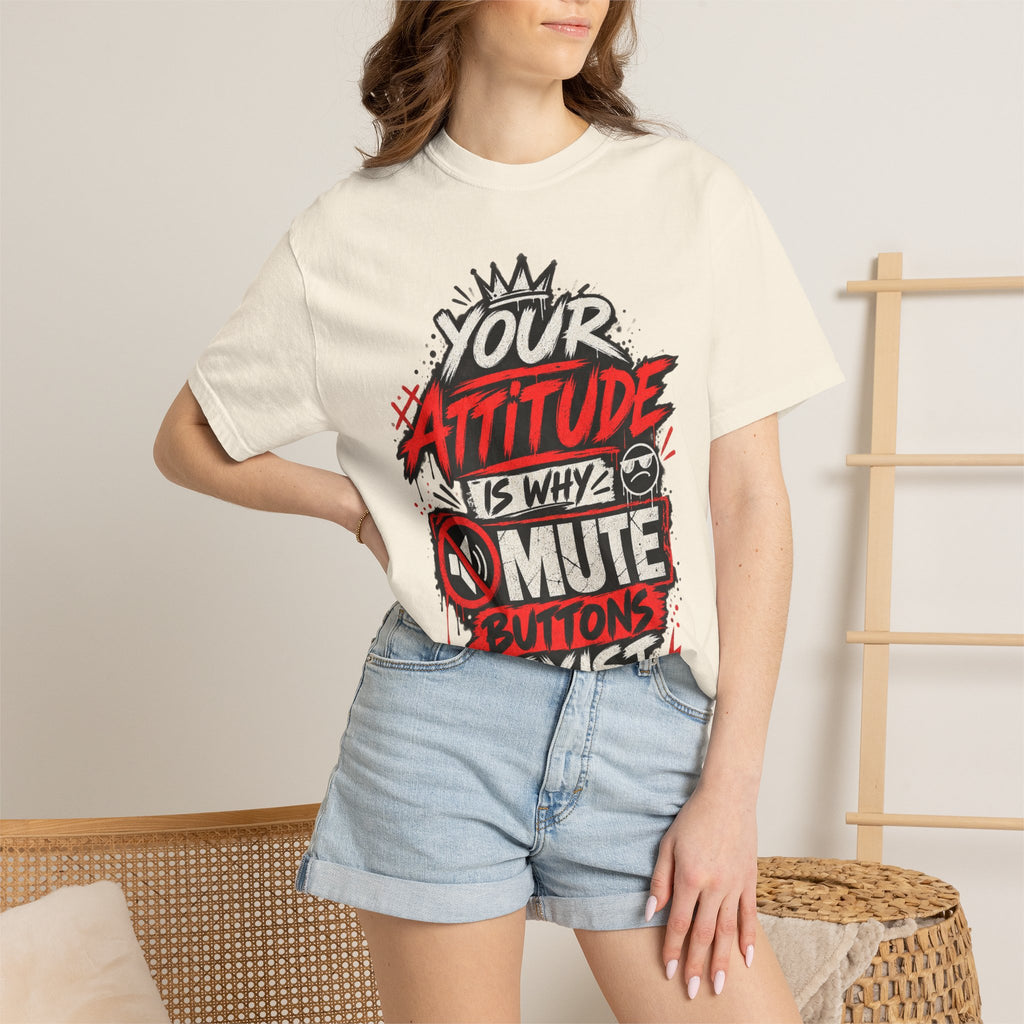 “Your Attitude Is Why Mute Buttons Exist” Graphic Tee