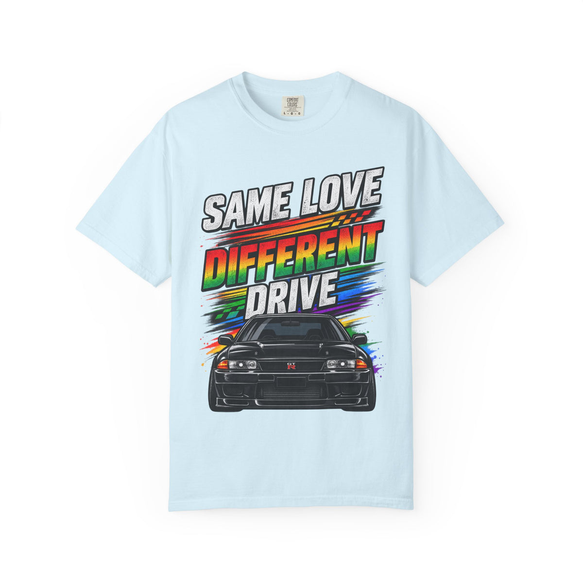 T-Shirt — "Same Love Different Drive" Car Graphic Tee