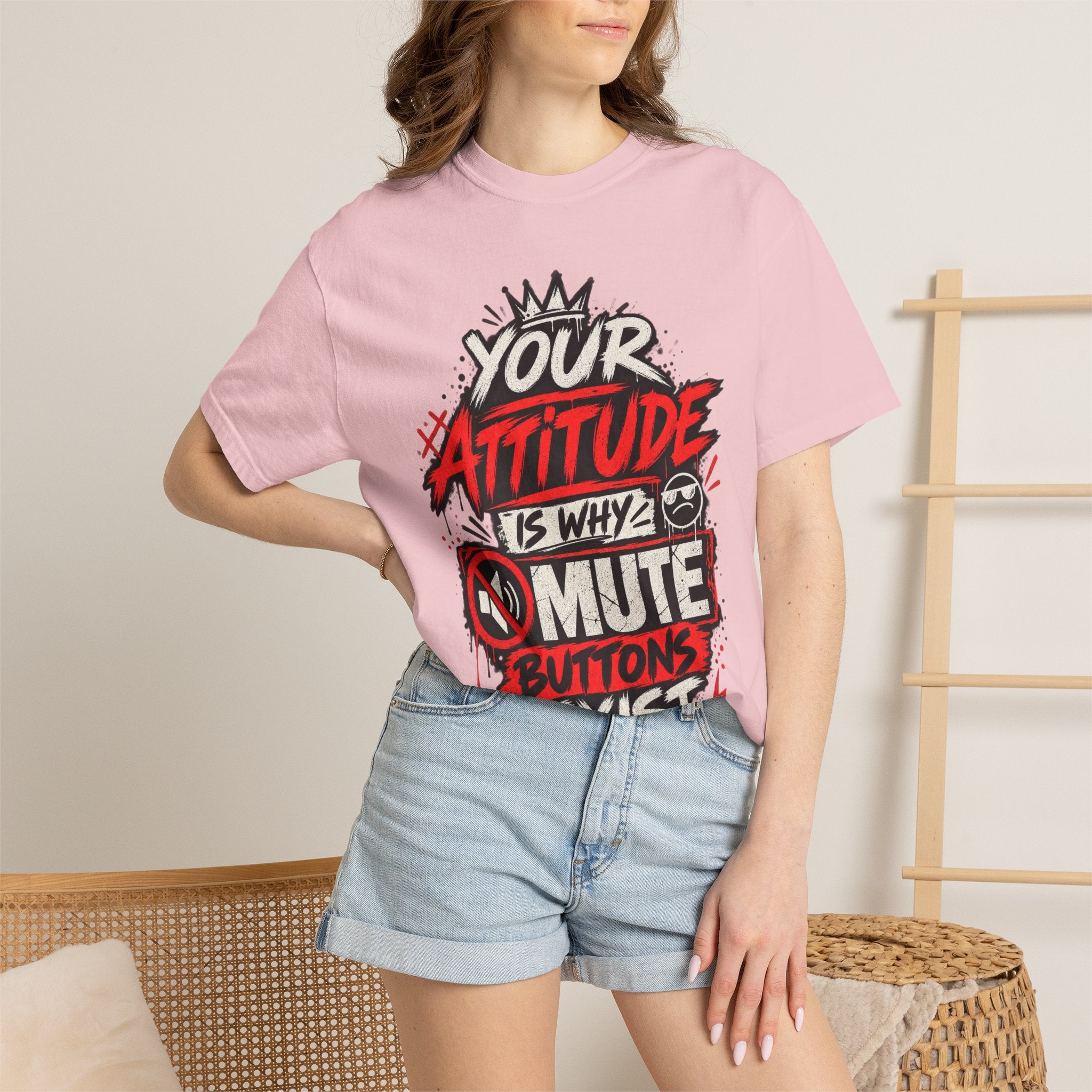 “Your Attitude Is Why Mute Buttons Exist” Graphic Tee