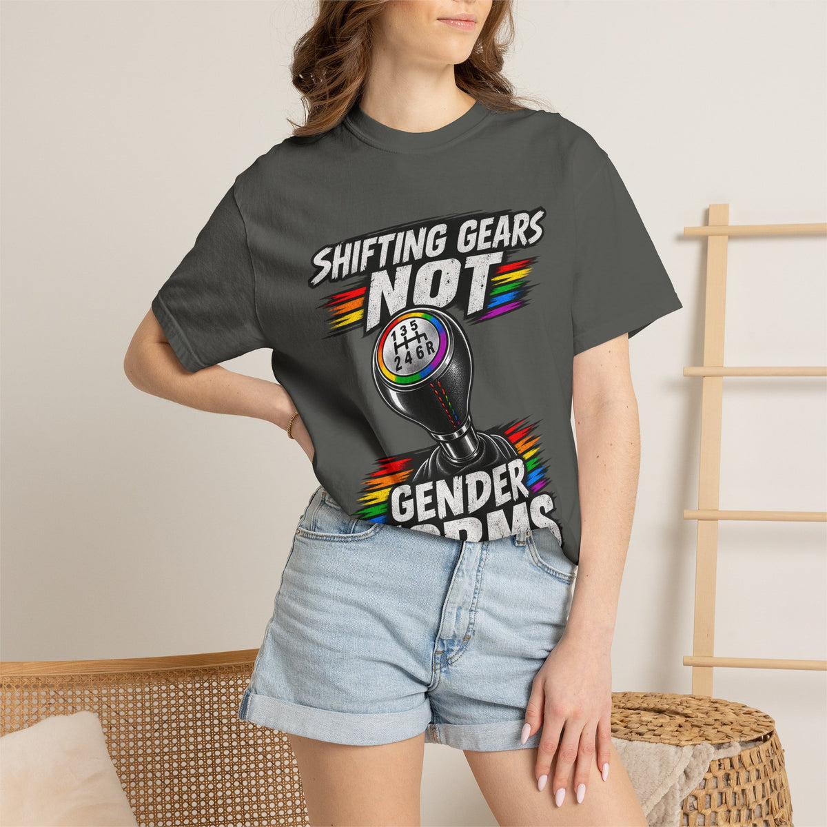 Shifting Gears Not Gender Norms T-Shirt