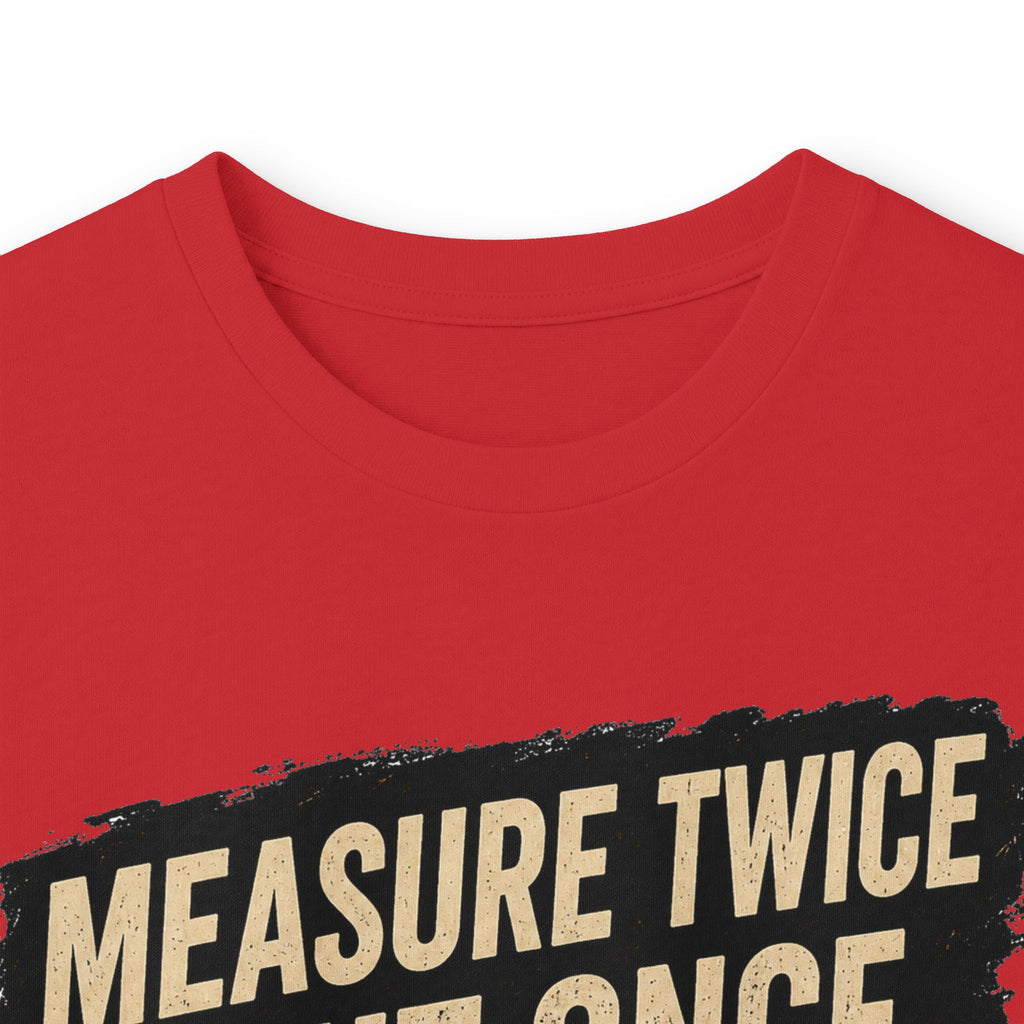 Measure Twice Cut Once Cuss Three Times Long Sleeve Tee