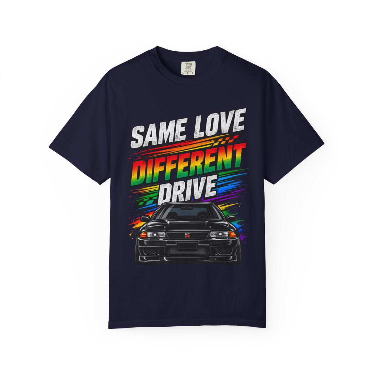 T-Shirt — "Same Love Different Drive" Car Graphic Tee