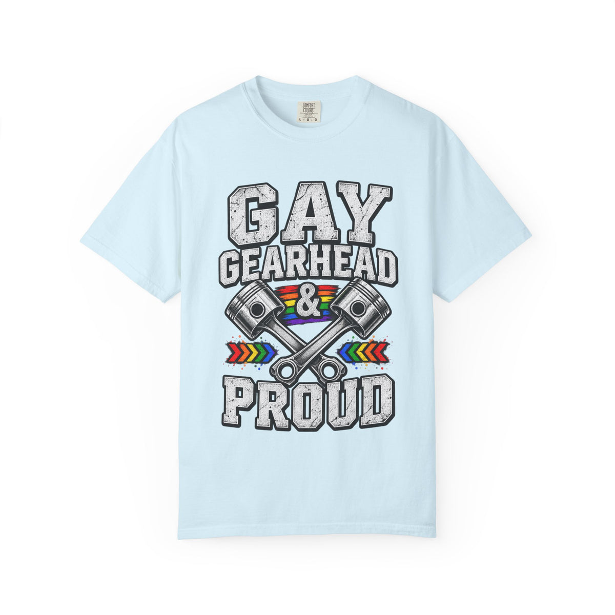 Gay Gearhead & Proud T-Shirt — LGBTQ+ Car Enthusiast Tee