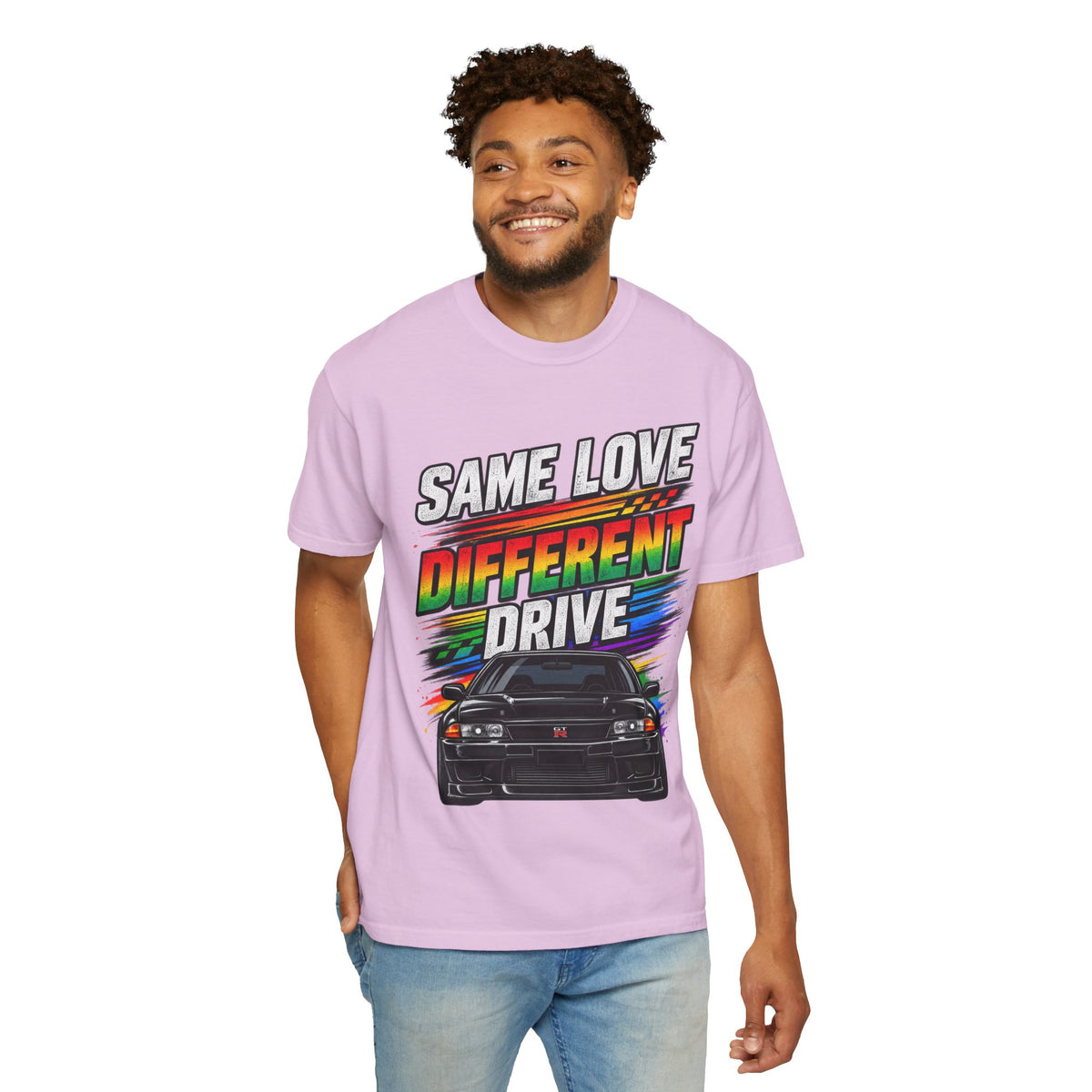 T-Shirt — "Same Love Different Drive" Car Graphic Tee