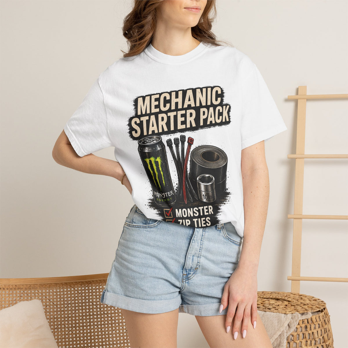 Mechanic Starter Pack T-Shirt — 'Mechanic Starter Pack' Graphic Tee