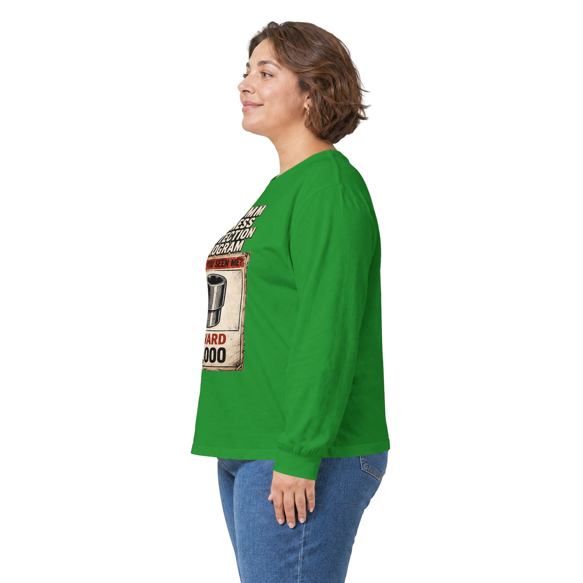 Long Sleeve Tee — “10mm Witness Protection Program” Wanted Poster Design