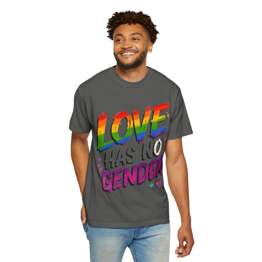 T-Shirt — "Love Has No Gender" Rainbow Pride Graphic Tee