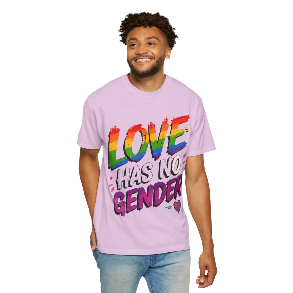 T-Shirt — "Love Has No Gender" Rainbow Pride Graphic Tee