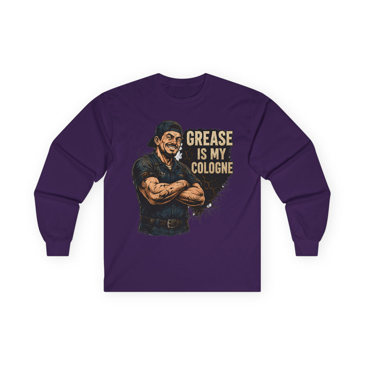 Grease Is My Cologne Long Sleeve Tee