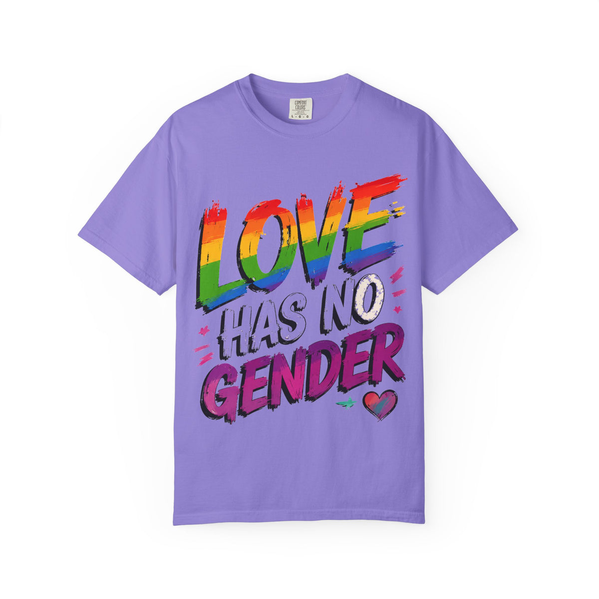 T-Shirt — "Love Has No Gender" Rainbow Pride Graphic Tee