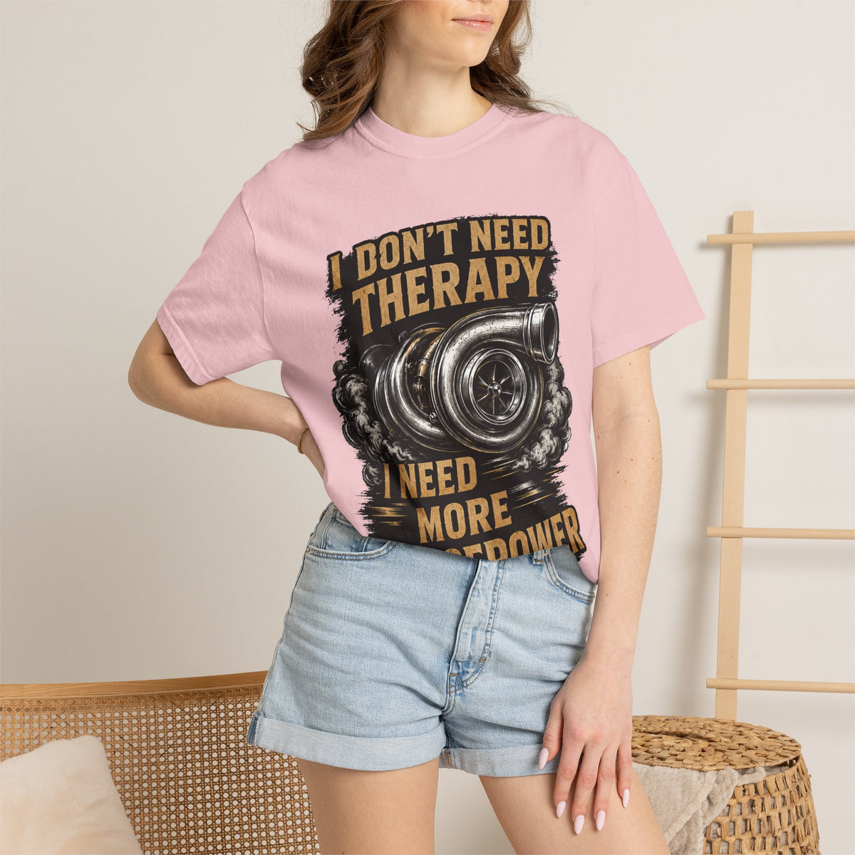 Horsepower Turbo T-Shirt — “I Don't Need Therapy I Need More Horsepower” Car Enthusiast Tee #3