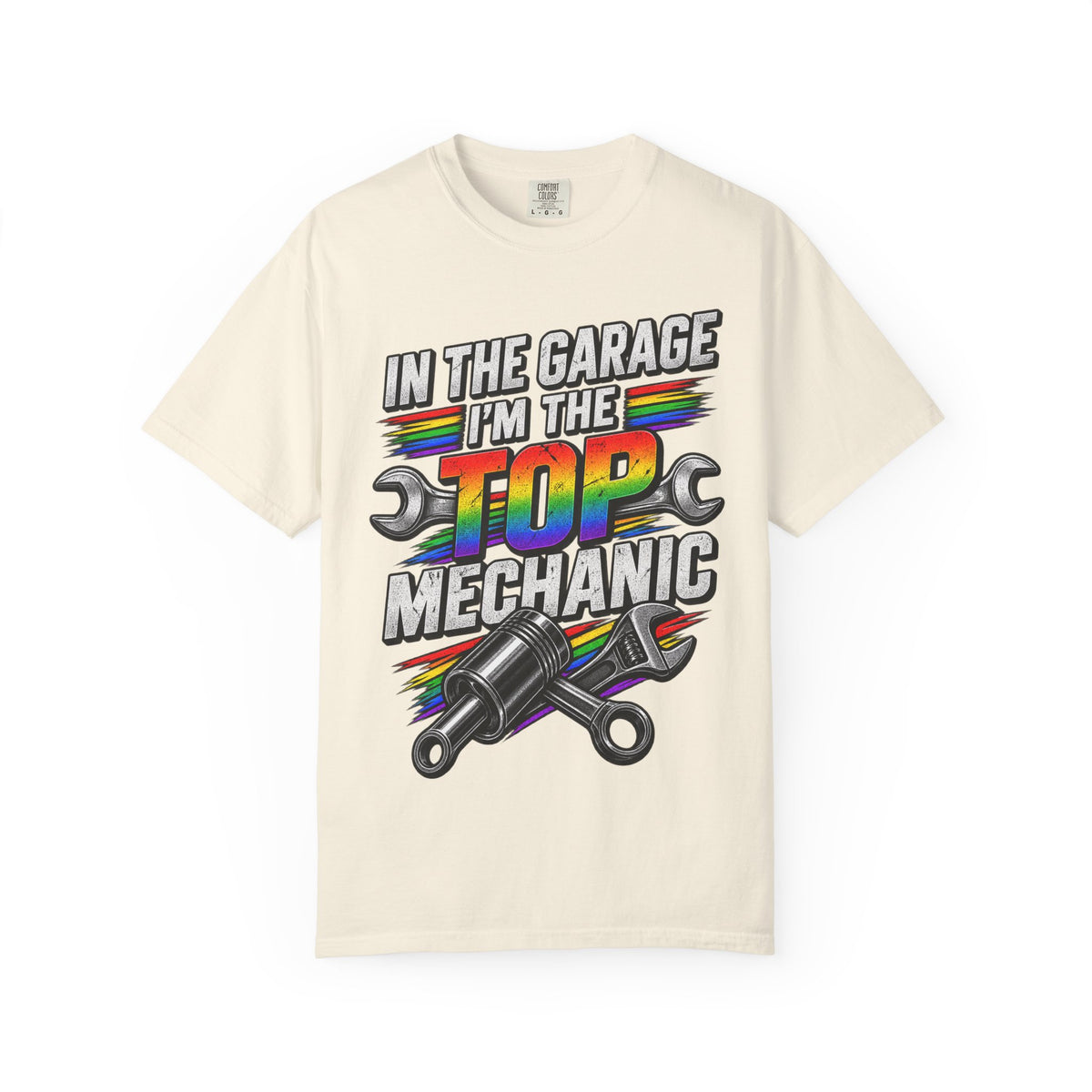 Top Mechanic T-Shirt — "In the Garage I'm the Top Mechanic" Graphic Tee