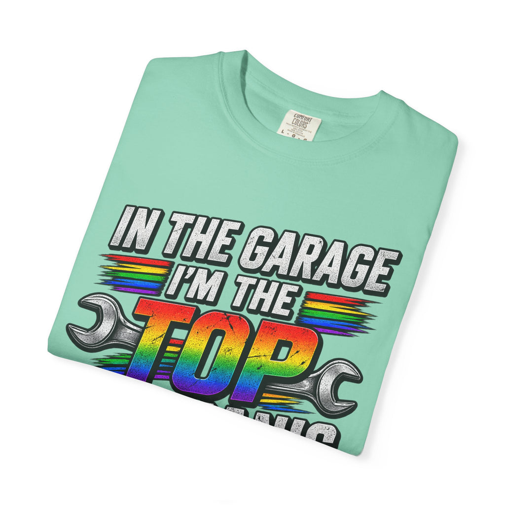 Top Mechanic T-Shirt — "In the Garage I'm the Top Mechanic" Graphic Tee