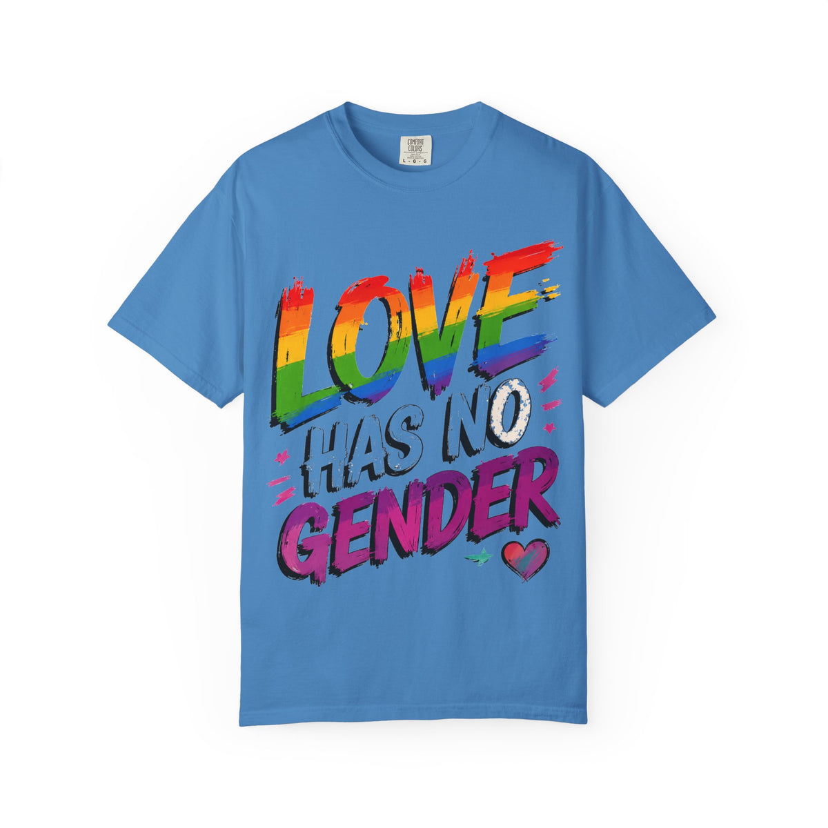 T-Shirt — "Love Has No Gender" Rainbow Pride Graphic Tee
