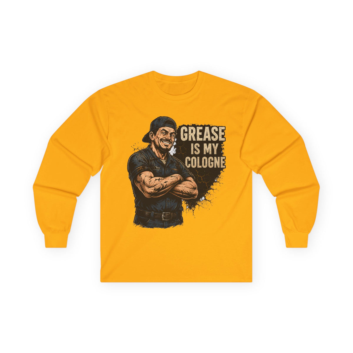 Grease Is My Cologne Long Sleeve Tee