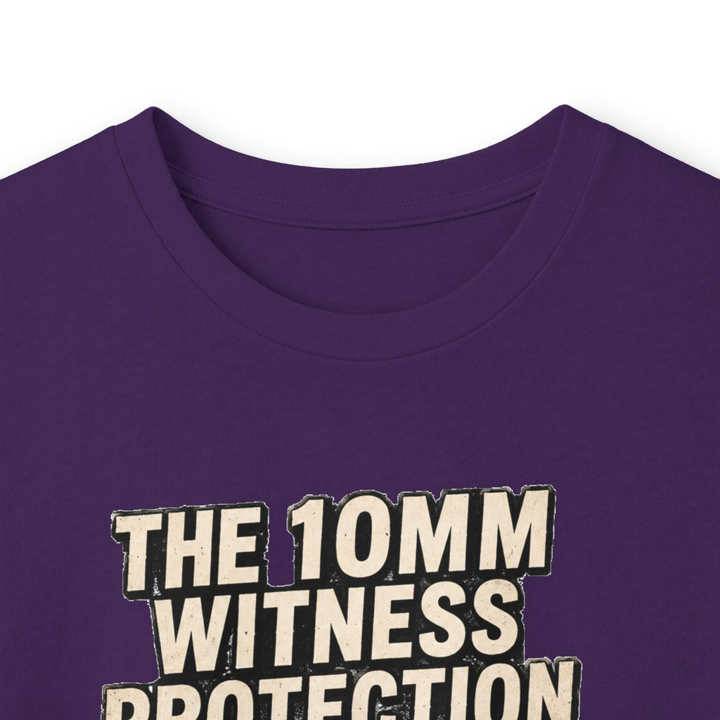 Long Sleeve Tee — “10mm Witness Protection Program” Wanted Poster Design