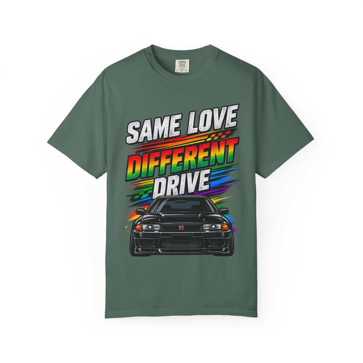 T-Shirt — "Same Love Different Drive" Car Graphic Tee