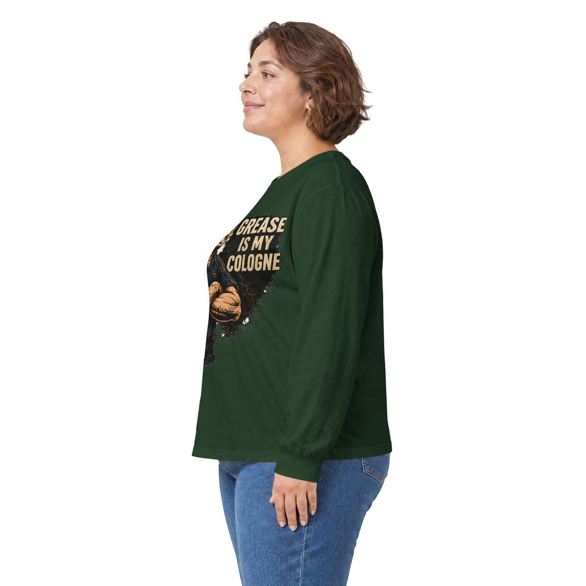 Grease Is My Cologne Long Sleeve Tee