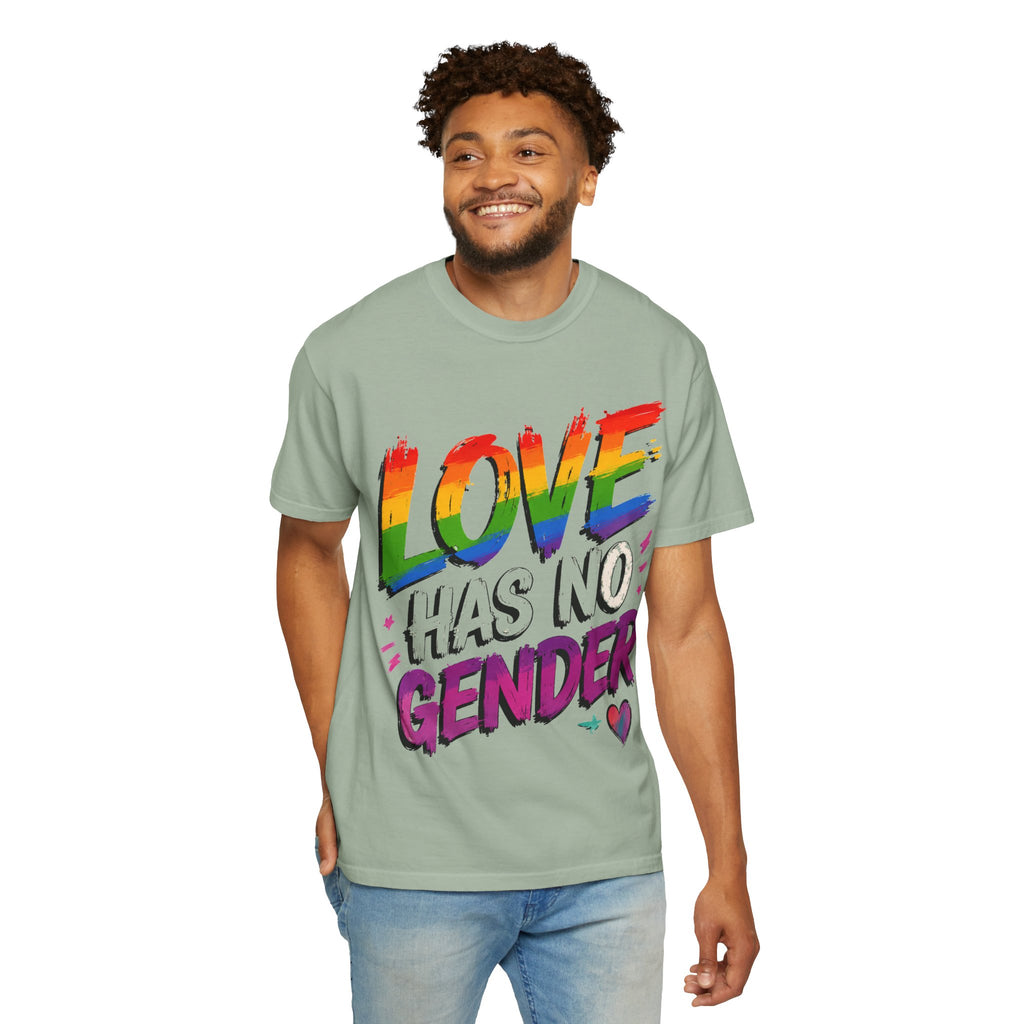 T-Shirt — "Love Has No Gender" Rainbow Pride Graphic Tee