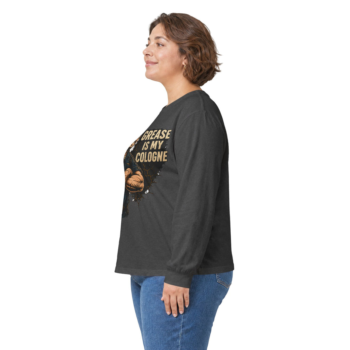 Grease Is My Cologne Long Sleeve Tee