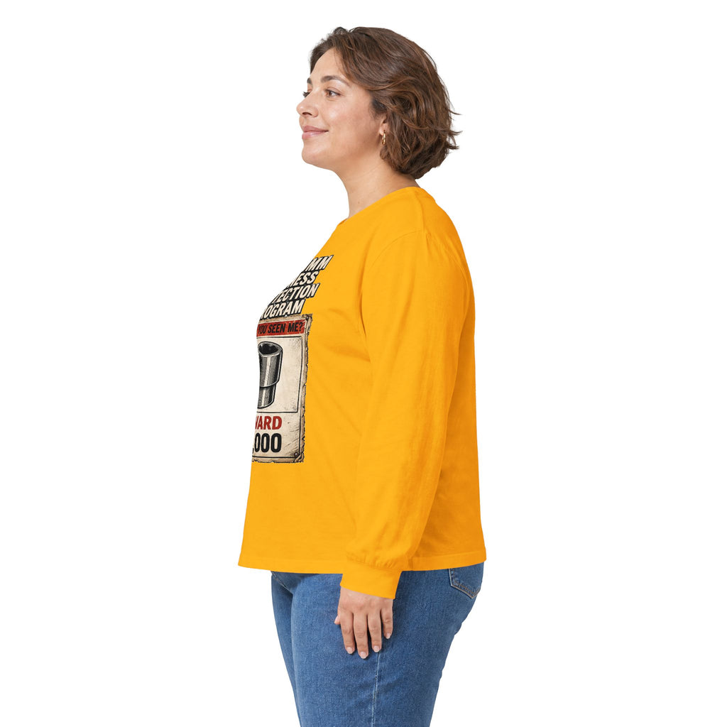 Long Sleeve Tee — “10mm Witness Protection Program” Wanted Poster Design