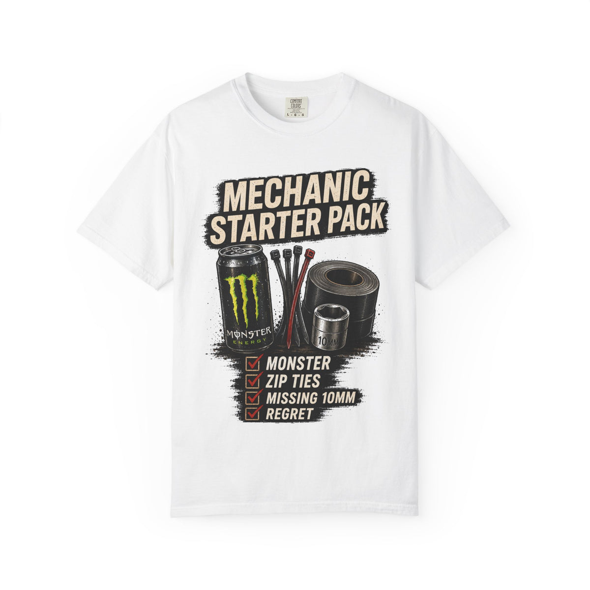Mechanic Starter Pack T-Shirt — 'Mechanic Starter Pack' Graphic Tee