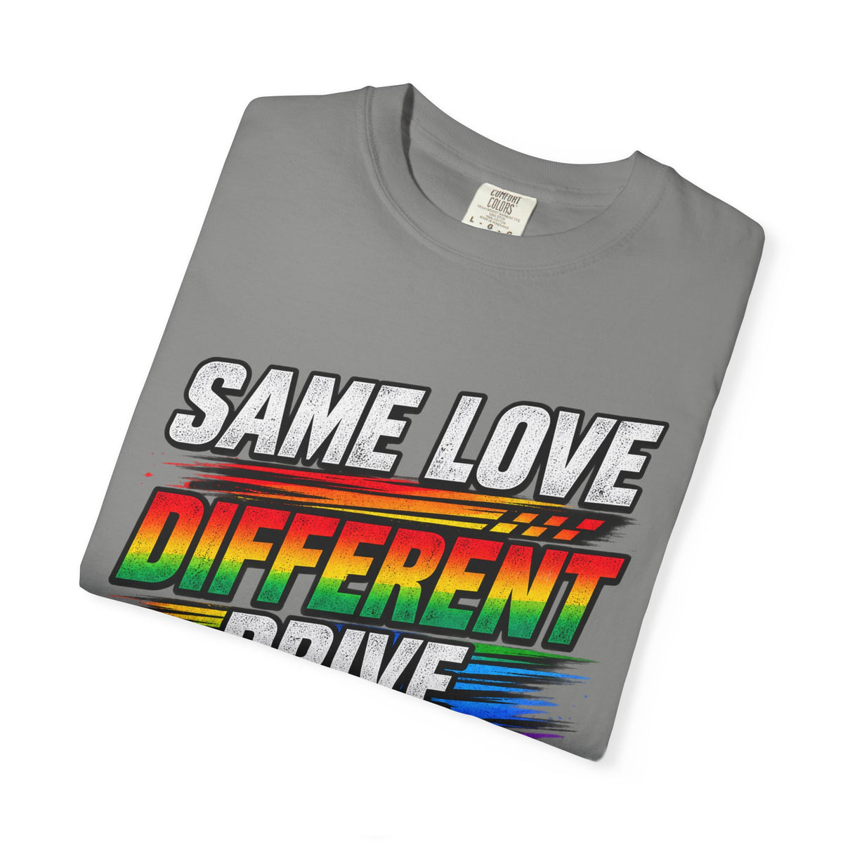 T-Shirt — "Same Love Different Drive" Car Graphic Tee