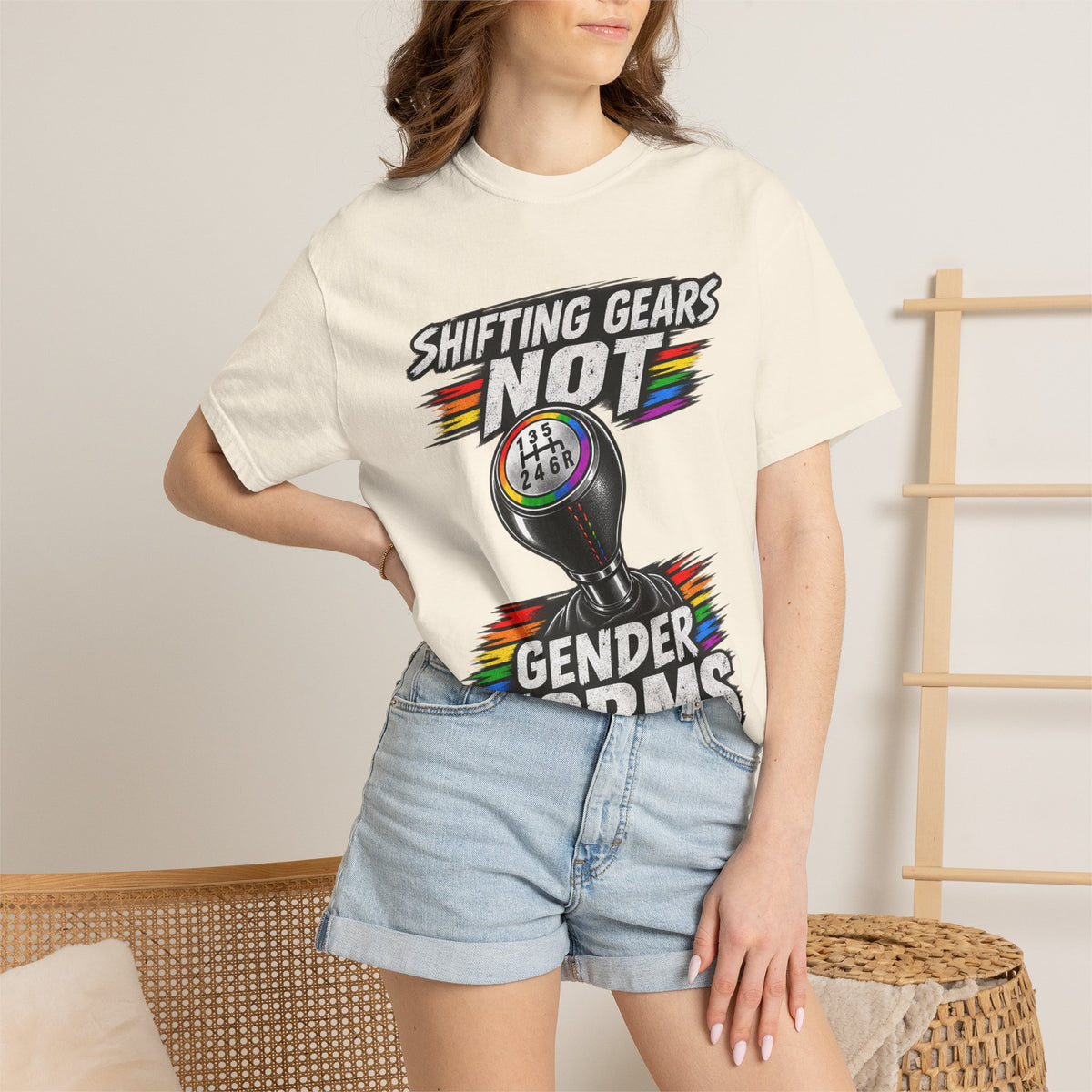 Shifting Gears Not Gender Norms T-Shirt