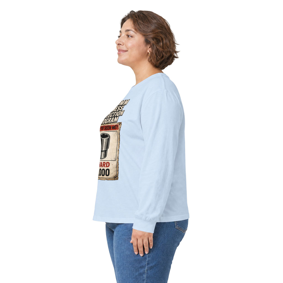 Long Sleeve Tee — “10mm Witness Protection Program” Wanted Poster Design