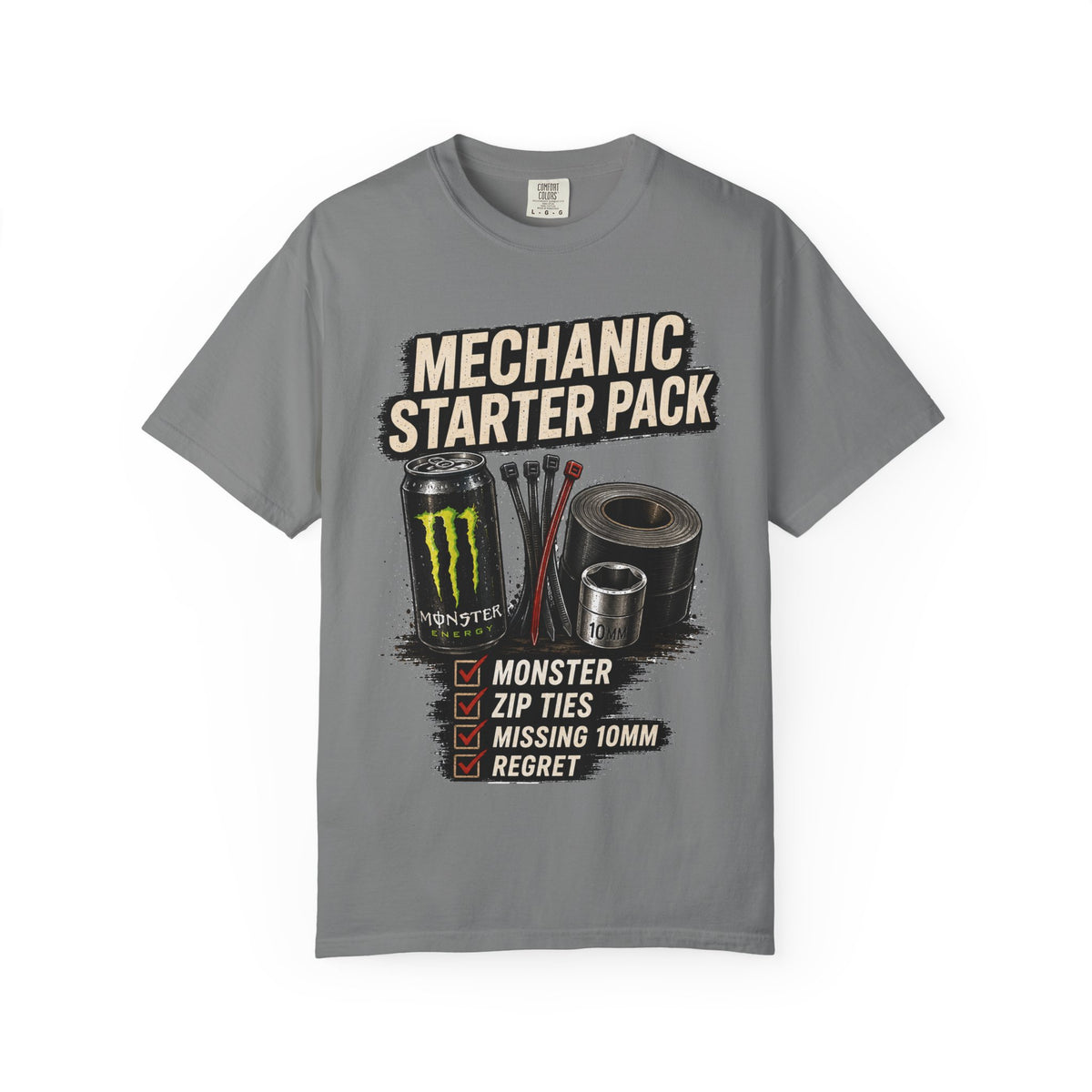 Mechanic Starter Pack T-Shirt — 'Mechanic Starter Pack' Graphic Tee
