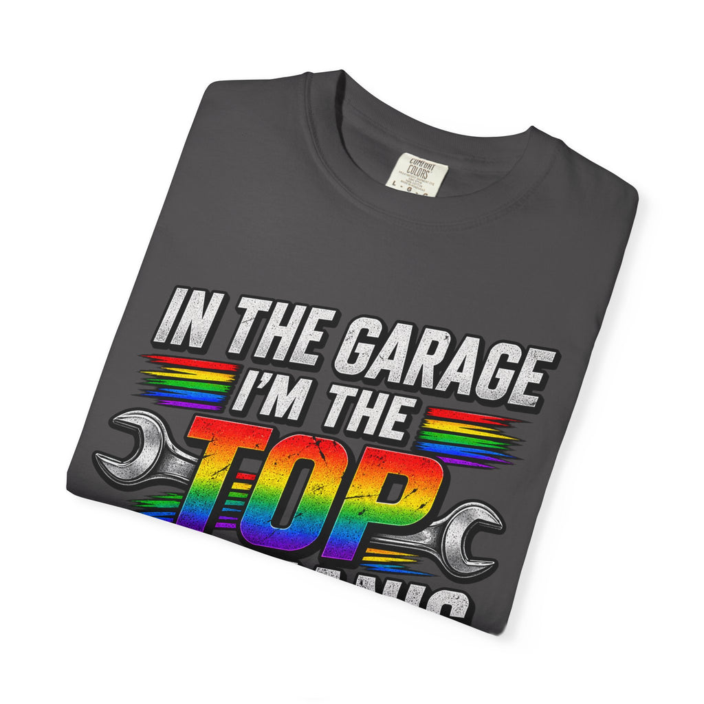 Top Mechanic T-Shirt — "In the Garage I'm the Top Mechanic" Graphic Tee