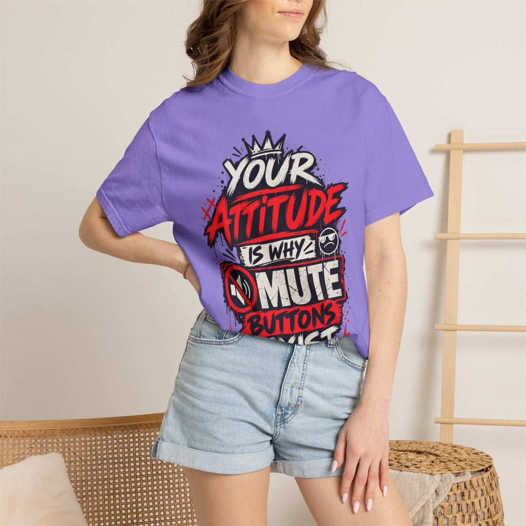 “Your Attitude Is Why Mute Buttons Exist” Graphic Tee