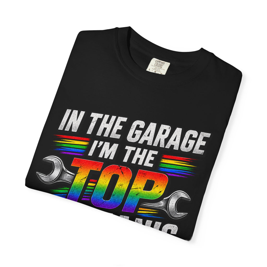 Top Mechanic T-Shirt — "In the Garage I'm the Top Mechanic" Graphic Tee